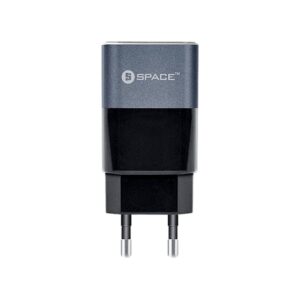 SPACE WC-10 Metal Series Dual Port USB 2.4A Wall Charger with Micro USB Cable