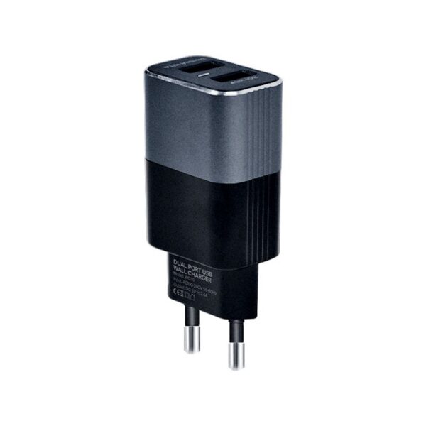 SPACE WC-10 Metal Series Dual Port USB 2.4A Wall Charger with Micro USB Cable - Image 7