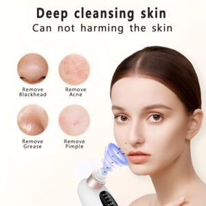 Rechargeable Bubble Blackhead Remover with Interchangeable Heads