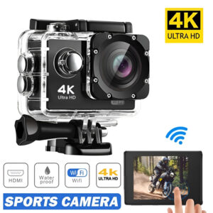 4K Ultra HD Sports Camera, 30M Waterproof, WiFi, 2.0" LCD