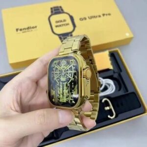 G9 Ultra Pro Series 8 Smart Watch Fendior American Gold Edition With 3 Extra Strap