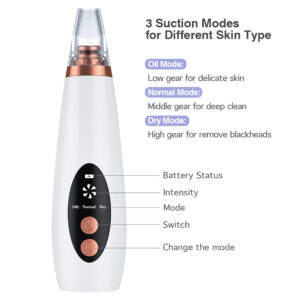 Rechargeable Blackhead Extractor with 6 Suction Heads