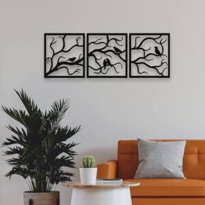 Flowers and Birds Wall Art for Indoor & Outdoor Decoration