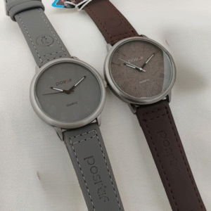 Positif Watch Leather Strap With Normal Box ( Random Color )
